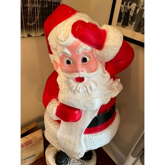 Incredible large size vintage Santa Claus blow mold older style  *pick up only* - Picture 2 of 6